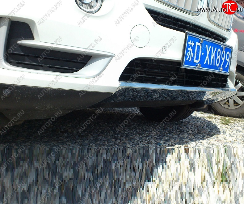 5 449 р. Накладка на передний бампер SuvStyle BMW X5 F15 (2013-2018) (Неокрашенная)  с доставкой в г. Калуга