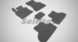 4 599 р. Износостойкие коврики в салон с высоким бортом SeiNtex Premium 4 шт. (резина) BMW X5 F15 (2013-2018)  с доставкой в г. Калуга. Увеличить фотографию 1