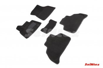 4 999 р. Комплект 3D ковриков в салон (ворсовые / чёрные) Seintex  BMW X5  G05 (2018-2024)  с доставкой в г. Калуга. Увеличить фотографию 1
