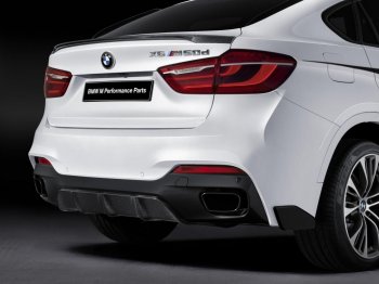 4 999 р. Спойлер багажника Performance  BMW X6  F16 (2014-2020) (Неокрашенный)  с доставкой в г. Калуга. Увеличить фотографию 1
