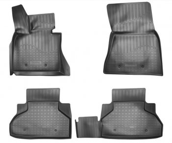 Комплект ковриков в салон Norplast Unidec BMW (БМВ) X6 (Икс6)  F16 (2014-2020) F16  (Цвет: черный)