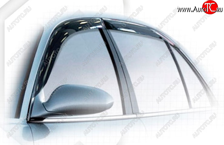 1 999 р. Дефлектора окон CA-Plastic Buick Regal (2005-2008) (Classic полупрозрачный, Без хром молдинга)  с доставкой в г. Калуга