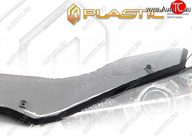 3 069 р. Дефлектор капота CA-Plastic Exclusive  BYD Song Plus (2020-2024) (шелкография черная, без надписи)  с доставкой в г. Калуга