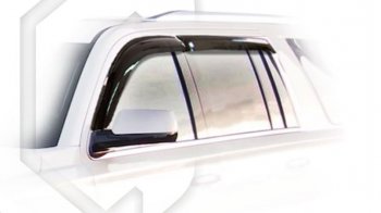2 259 р. Дефлектора окон CA-Plastic  Cadillac Escalade  GMTK2 джип 5 дв. (2015-2020) (Classic полупрозрачный, Без хром.молдинга)  с доставкой в г. Калуга. Увеличить фотографию 1
