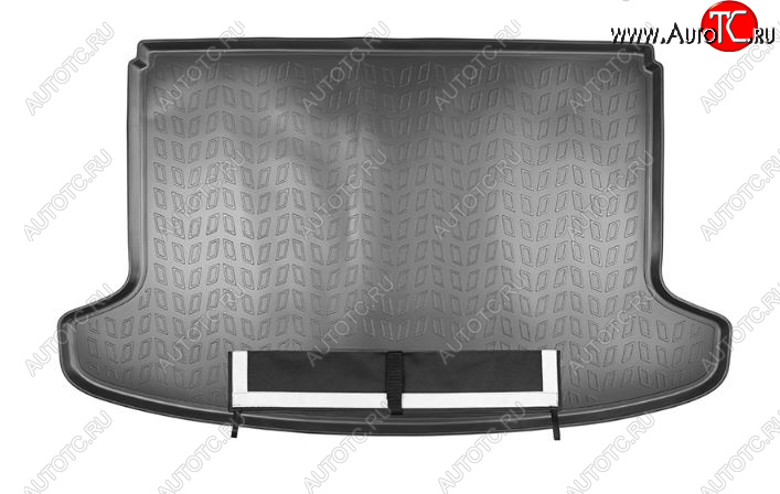 2 589 р. Коврик багажника Norplast Unidec  Changan CS35 Plus (2018-2024) (Черный, с погрузочным ковриком (фартуком))  с доставкой в г. Калуга