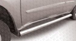 11 949 р. Защита порогов из круглой трубы диаметром 76 мм Slitkoff  Chery Tiggo T11 (2013-2016) (Нержавейка, Полированная)  с доставкой в г. Калуга. Увеличить фотографию 1