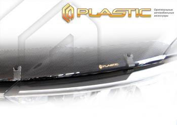 2 399 р. Дефлектор капота CA-Plastic  Chery Tiggo 7 Pro Max  T1E (2022-2024) (шелкография черная)  с доставкой в г. Калуга. Увеличить фотографию 1