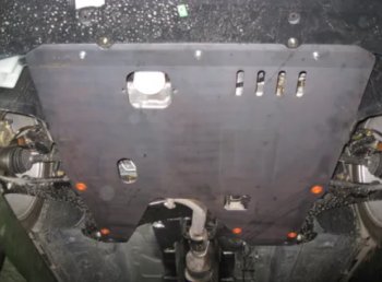 Защита картера двигателя и КПП (V-1,6) Alfeco Chery M11 A3 седан (2010-2016)  (Сталь 2 мм)