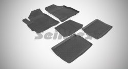 Износостойкие коврики в салон с высоким бортом SeiNtex Premium 4 шт. (резина) Chery Tiggo 5 (T21) рестайлинг (2017-2020)