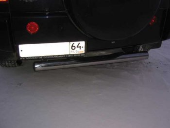 7 199 р. Защита заднего бампера Slitkoff (Ø 76 мм) Chery Tiggo T11 дорестайлинг (2005-2013)  с доставкой в г. Калуга. Увеличить фотографию 1
