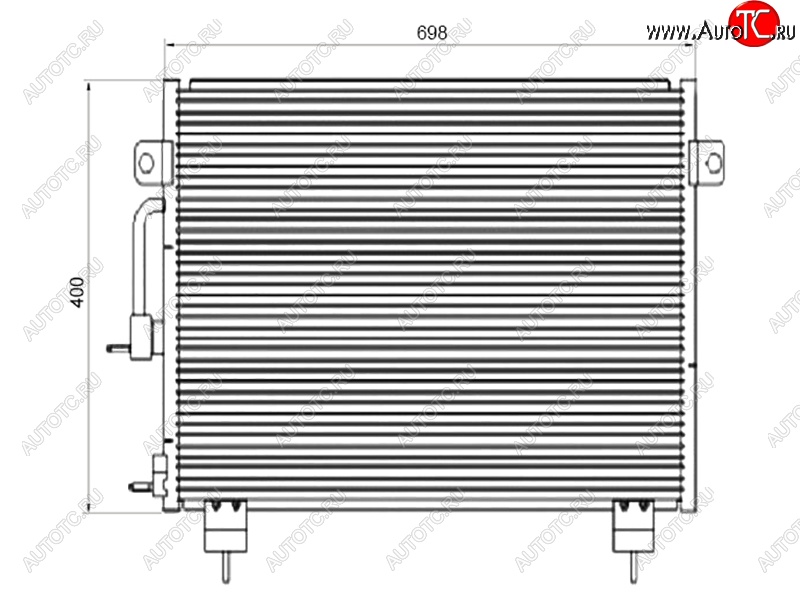 5 499 р. Радиатор кондиционера SAT Chery Tiggo T11 дорестайлинг (2005-2013)  с доставкой в г. Калуга