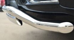 21 899 р. Защита переднего бампера (2 трубыØ76х42 и 63 мм, нержавейка) Russtal Chevrolet Trailblazer GM800 дорестайлинг (2012-2016)  с доставкой в г. Калуга. Увеличить фотографию 2