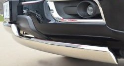 27 999 р. Защита переднего бампера (2 трубыØ75х42 мм, нержавейка) Russtal  Chevrolet Trailblazer  GM800 (2012-2016)  с доставкой в г. Калуга. Увеличить фотографию 3