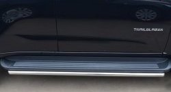 13 849 р. Защита порогов из круглой трубы диаметром 42 мм Russtal  Chevrolet Trailblazer  GM800 (2012-2016)  с доставкой в г. Калуга. Увеличить фотографию 1