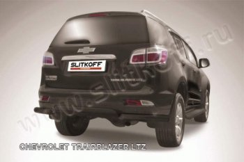 Защита заднего бампера из уголков d76 Slitkoff Chevrolet (Шевролет) Trailblazer (Трейлблэйзер)  GM800 (2012-2016) GM800 дорестайлинг