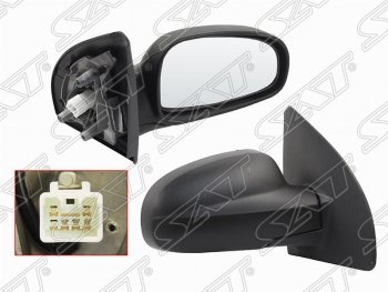 3 599 р. Правое зеркало заднего вида SAT (электрическое)  Chevrolet Aveo ( T250,  T300) (2006-2015) (Неокрашенное)  с доставкой в г. Калуга. Увеличить фотографию 1