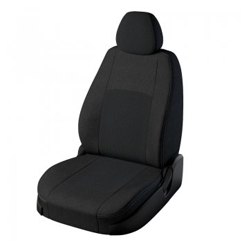 Чехлы для сидений Lord Autofashion Турин (экокожа, жаккард) Chevrolet Aveo T200 хэтчбек 5 дв (2002-2008)  (Чёрный, вставка жаккард Эльбрус)