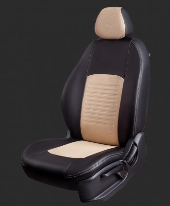 Чехлы для сидений Lord Autofashion Турин (экокожа, спинка 60/40, 3 Г-образных подголовника) Chevrolet Aveo T200 хэтчбек 5 дв (2002-2008)