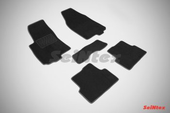 2 399 р. Износостойкие коврики в салон SeiNtex Premium LUX 4 шт. (ворсовые)  Chevrolet Aveo  T300 (2011-2015)  с доставкой в г. Калуга. Увеличить фотографию 1