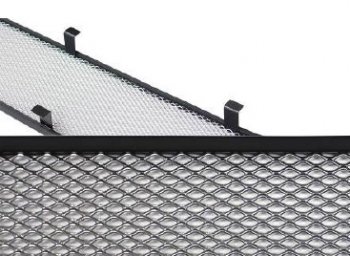 2 899 р. Защитная сетка решетки радиатора Стрелка 11 Стандарт (алюминий/пластик)  Chevrolet Aveo  T300 (2011-2015) (Цвет: черный)  с доставкой в г. Калуга. Увеличить фотографию 2
