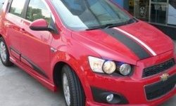 Пороги накладки CT Chevrolet Aveo T300 хэтчбек (2011-2015)