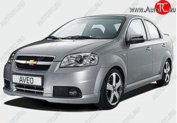 5 099 р. Пороги накладки CT v2  Chevrolet Aveo  T250 (2006-2011) (Неокрашенные)  с доставкой в г. Калуга