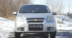 1 039 р. Защитная сетка решетки переднего бампера RA Chevrolet Aveo T250 седан рестайлинг (2006-2011)  с доставкой в г. Калуга. Увеличить фотографию 3