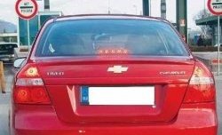 3 499 р. Лип спойлер CT Chevrolet Aveo T200 седан (2003-2008) (Неокрашенный)  с доставкой в г. Калуга. Увеличить фотографию 2