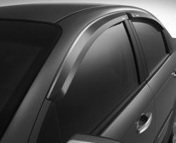 1 869 р. Дефлекторы окон (ветровики) SIM 4 шт  Chevrolet Aveo  T300 (2011-2015)  с доставкой в г. Калуга. Увеличить фотографию 2