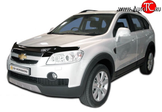 4 599 р. Дефлектор капота NovLine Chevrolet Captiva  дорестайлинг (2006-2011)  с доставкой в г. Калуга