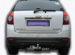 10 599 р. Фаркоп Лидер Плюс (c нерж. пластиной) Chevrolet Captiva 1-ый рестайлинг (2011-2013) (Без электропакета)  с доставкой в г. Калуга. Увеличить фотографию 1