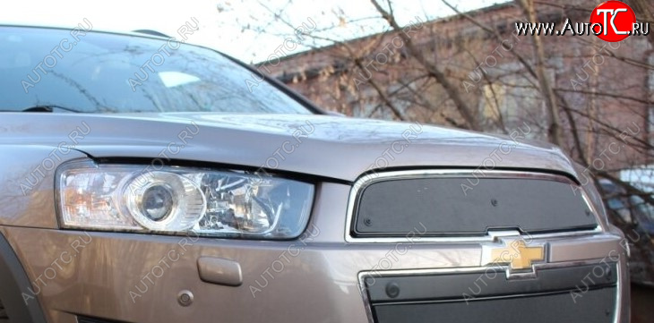 599 р. Зимняя заглушка решетки радиатора Стрелка 11 Премиум Chevrolet Captiva 2-ой рестайлинг (2013-2016)  с доставкой в г. Калуга