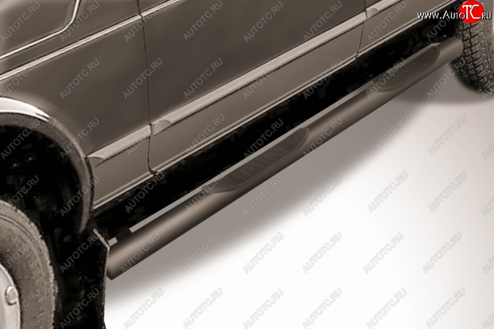 8 999 р. Защита порогов d76 труба Slitkoff (с поступью)  Chevrolet Captiva (2013-2016) (Цвет: серебристый)  с доставкой в г. Калуга
