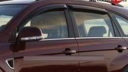 2 449 р. Дефлекторы окон (ветровики) Novline 4 шт Chevrolet Captiva 2-ой рестайлинг (2013-2016)  с доставкой в г. Калуга. Увеличить фотографию 1