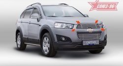 Декоративный элемент решетки радиатора Souz-96 (d10) (рестайлинг) Chevrolet Captiva 2-ой рестайлинг (2013-2016)