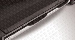 13 949 р. Защита порогов из трубы d76 мм с пластиковыми вставками для ног Slitkoff  Chevrolet Captiva (2013-2016) (Нержавейка, Полированная)  с доставкой в г. Калуга. Увеличить фотографию 1