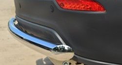 11 999 р. Одинарная защита заднего бампера из трубы диаметром 63 мм (рестайлинг) Russtal  Chevrolet Captiva (2013-2016)  с доставкой в г. Калуга. Увеличить фотографию 3