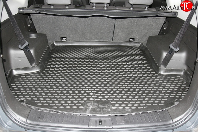 2 589 р. Коврик в багажник (длинная база) Element (полиуретан)  Chevrolet Captiva (2011-2016)  с доставкой в г. Калуга