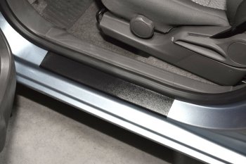 2 099 р. Пороги накладки дверей Petroil Tuning  Chevrolet Cobalt (2019-2024) (Текстурная поверхность)  с доставкой в г. Калуга. Увеличить фотографию 2