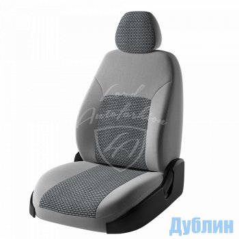 6 499 р. Чехлы для сидений Lord Autofashion Дублин (жаккард)  Chevrolet Cobalt (2011-2016) (Серый, вставка Сеул серый)  с доставкой в г. Калуга. Увеличить фотографию 1
