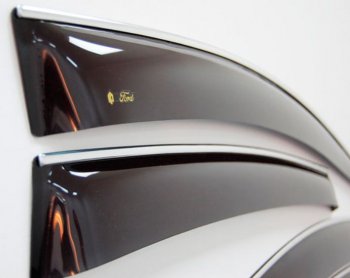 2 169 р. Дефлектора окон CA-Plastiс  Chevrolet Cruze  хэтчбек (2009-2012) (Classic полупрозрачный, Без хром.молдинга)  с доставкой в г. Калуга. Увеличить фотографию 3