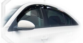 2 059 р. Дефлектора окон CA-Plastiс  Chevrolet Cruze  седан (2009-2015) (Classic полупрозрачный, Без хром.молдинга)  с доставкой в г. Калуга. Увеличить фотографию 1