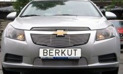 4 399 р. Декоративная вставка воздухозаборника Berkut Chevrolet Cruze седан J300 (2012-2015)  с доставкой в г. Калуга. Увеличить фотографию 1