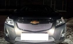 1 599 р. Сетка в решетку радиатора Russtal  Chevrolet Cruze ( седан,  хэтчбек,  универсал) (2012-2015) (хром)  с доставкой в г. Калуга. Увеличить фотографию 2
