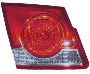 1 199 р. Левый фонарь в крышку багажника SAT (внутренний)  Chevrolet Cruze  седан (2009-2015)  с доставкой в г. Калуга. Увеличить фотографию 1