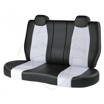 7 799 р. Чехлы для сидений Lord Autofashion Денвер (экокожа) Chevrolet Cruze седан J300 (2012-2015) (Черный, вставка белая)  с доставкой в г. Калуга. Увеличить фотографию 2