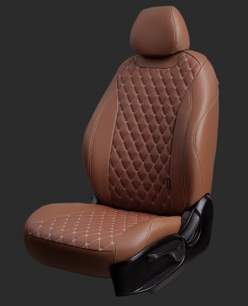 Чехлы для сидений Lord Autofashion Байрон (экокожа, спинка 60/40, 2 П- и 1 Г-образных подголовника) Chevrolet Cruze седан J300 (2012-2015)