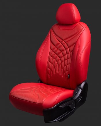 Чехлы для сидений Lord Autofashion Байрон ЖУК (экокожа, спинка 60/40, 2 П- и 1 Г-образных подголовника) Chevrolet Cruze седан J300 (2012-2015)