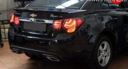 2 989 р. Диффузор заднего бампера Sport Chevrolet Cruze седан J300 (2009-2012) (Глянец под окраску, Неокрашенный)  с доставкой в г. Калуга. Увеличить фотографию 7