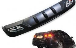 2 989 р. Диффузор заднего бампера Sport  Chevrolet Cruze  седан (2009-2012) (Глянец под окраску, Неокрашенный)  с доставкой в г. Калуга. Увеличить фотографию 8